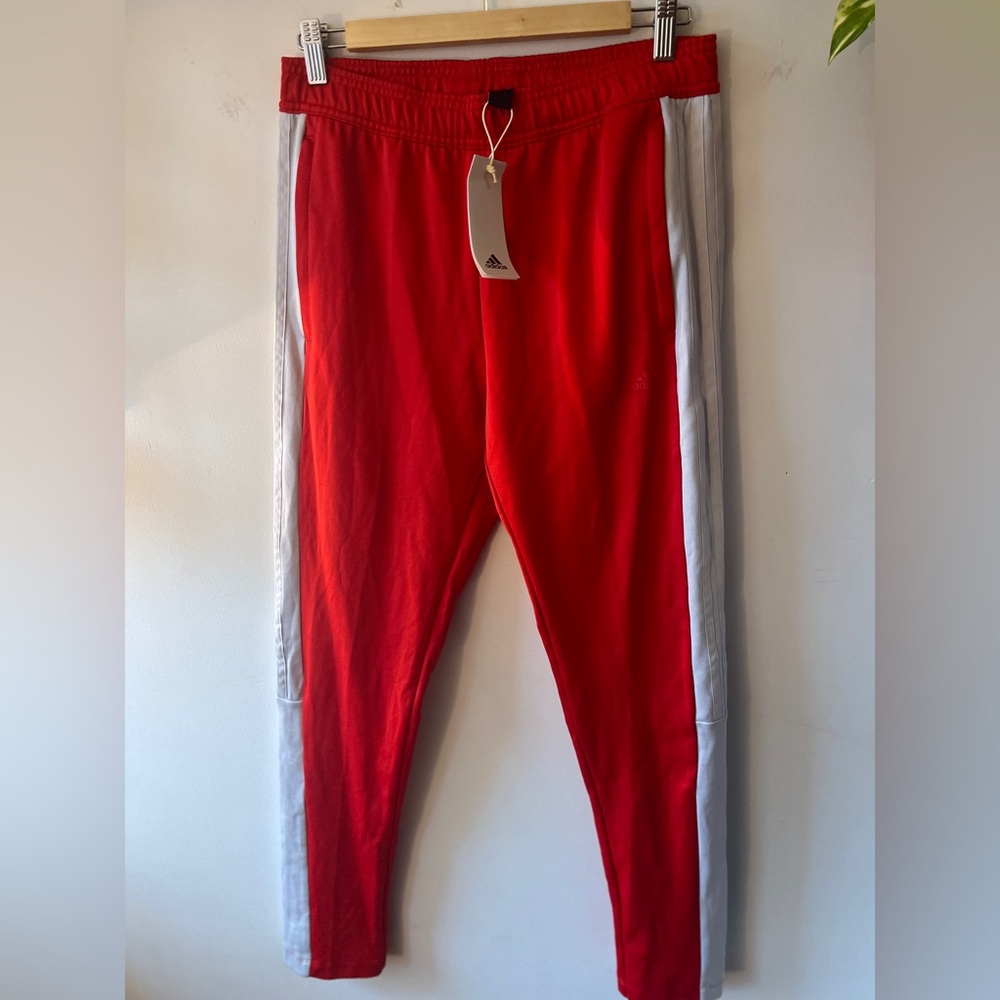 Adidas Betsca Red and White Track Pants BNWT S
